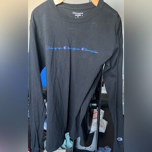 Champion Authentic Black Crewneck Tee